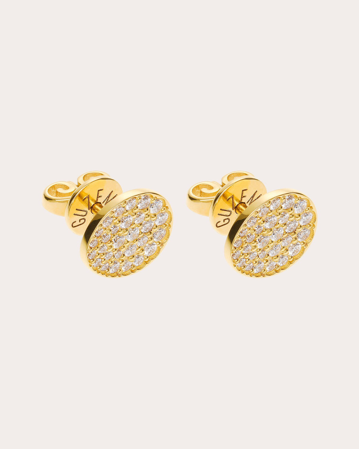 Diamond Flats Stud Earrings