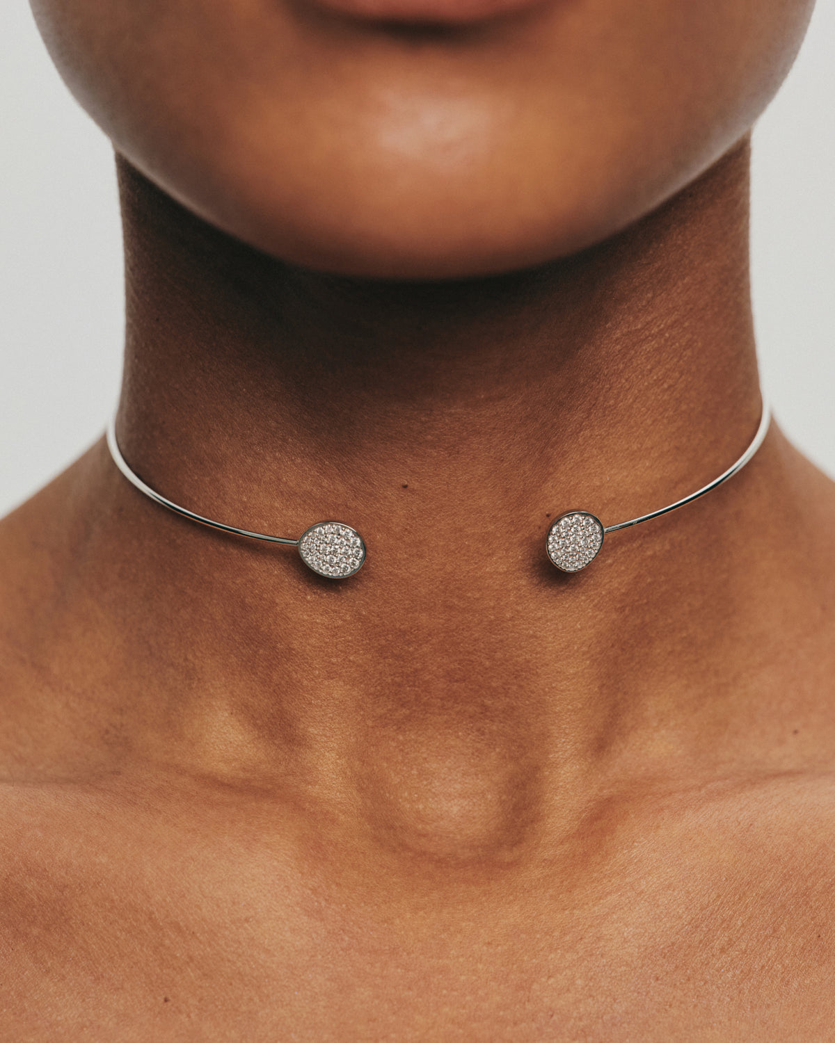 Diamond Flats Collar Necklace