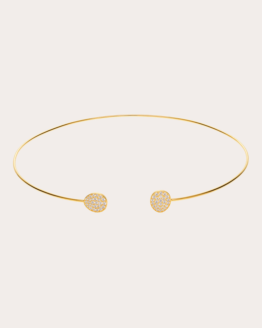 Diamond Flats Collar Necklace