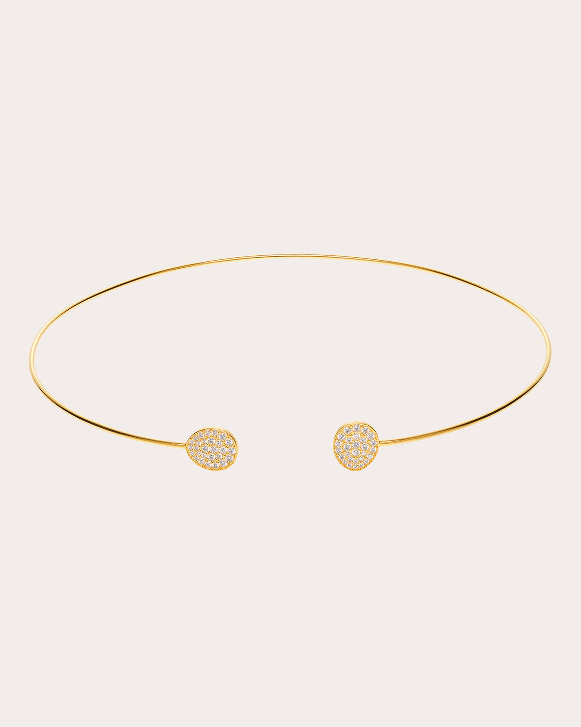 Diamond Flats Collar Necklace
