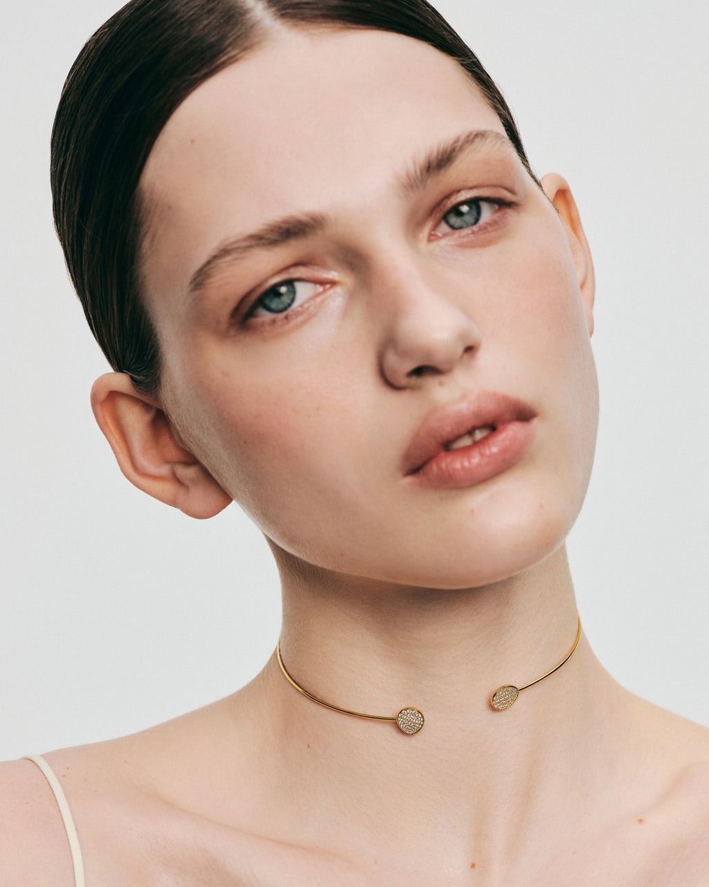 Diamond Flats Collar Necklace