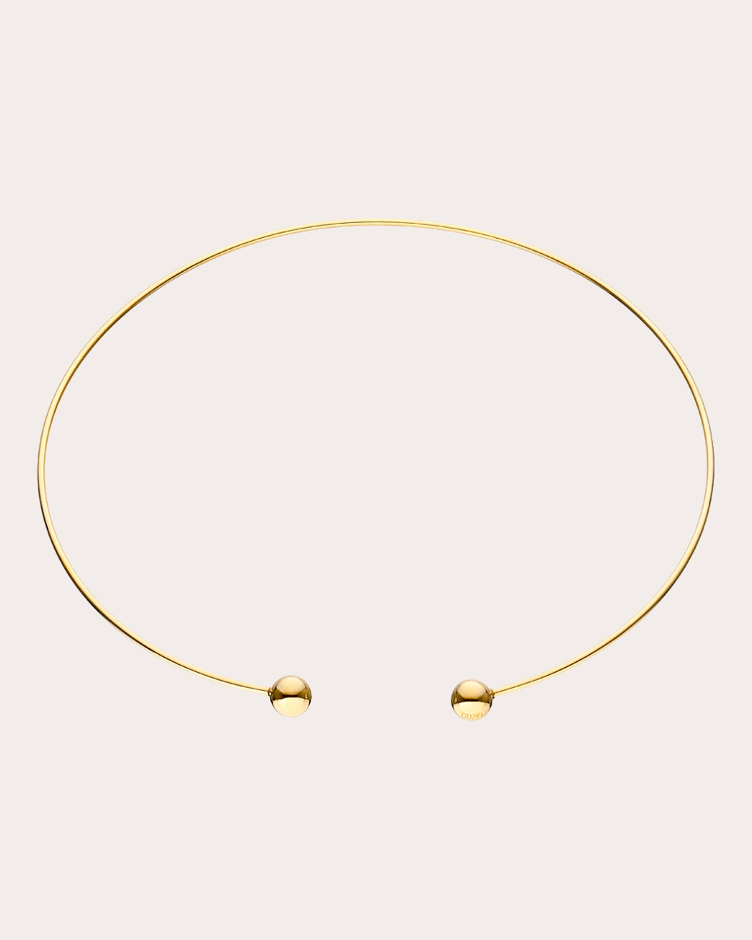 18k Gold Orbs Collar Necklace