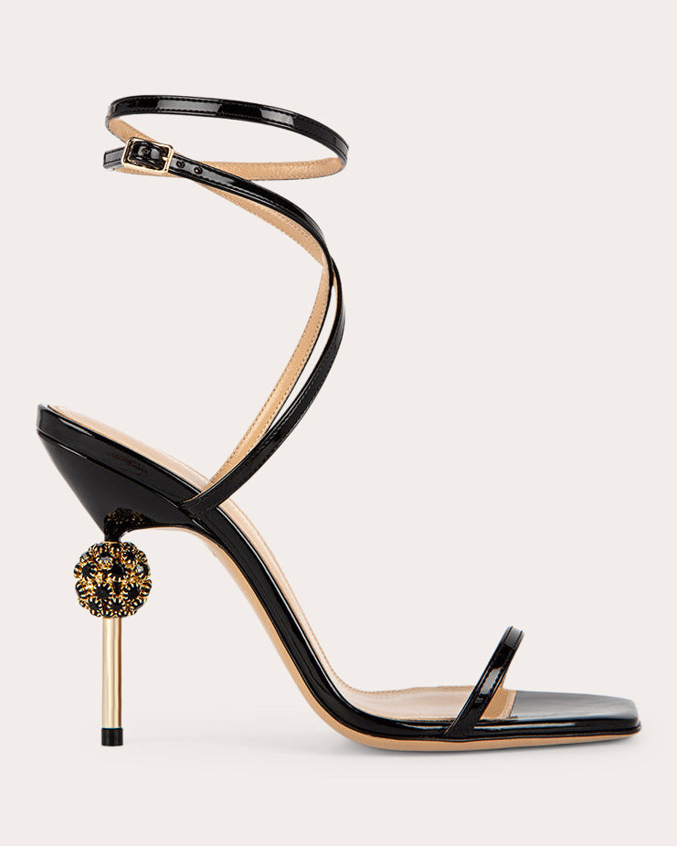 Viola 105 Crystal Mirrored Leather Mule
