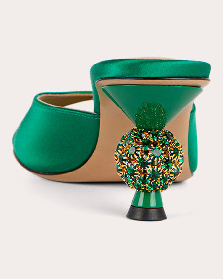 Rosie 60 Crystal Satin Mule