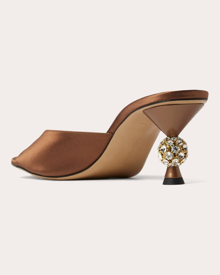 Rosie 60 Crystal Satin Mule