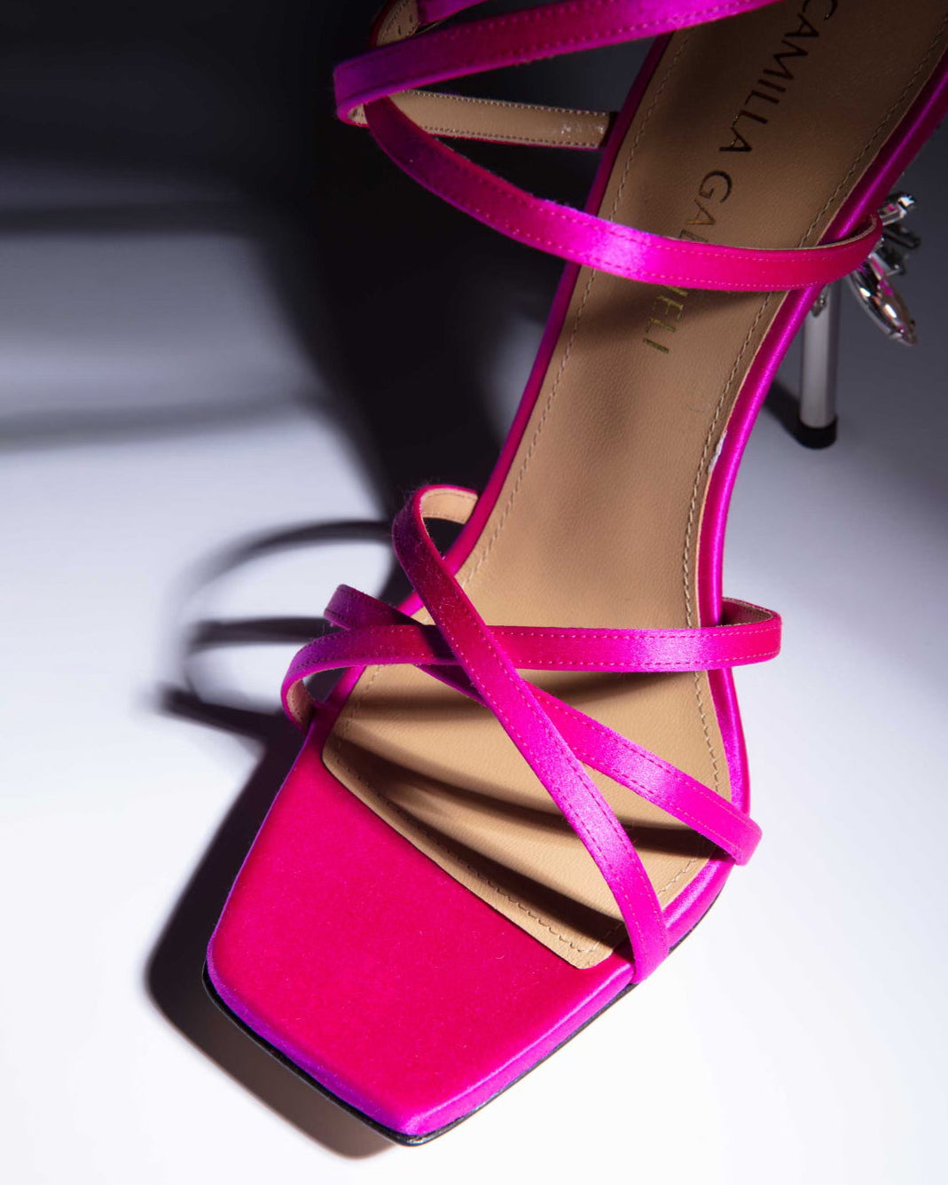 Sienna Supernova Crystal Satin Sandal