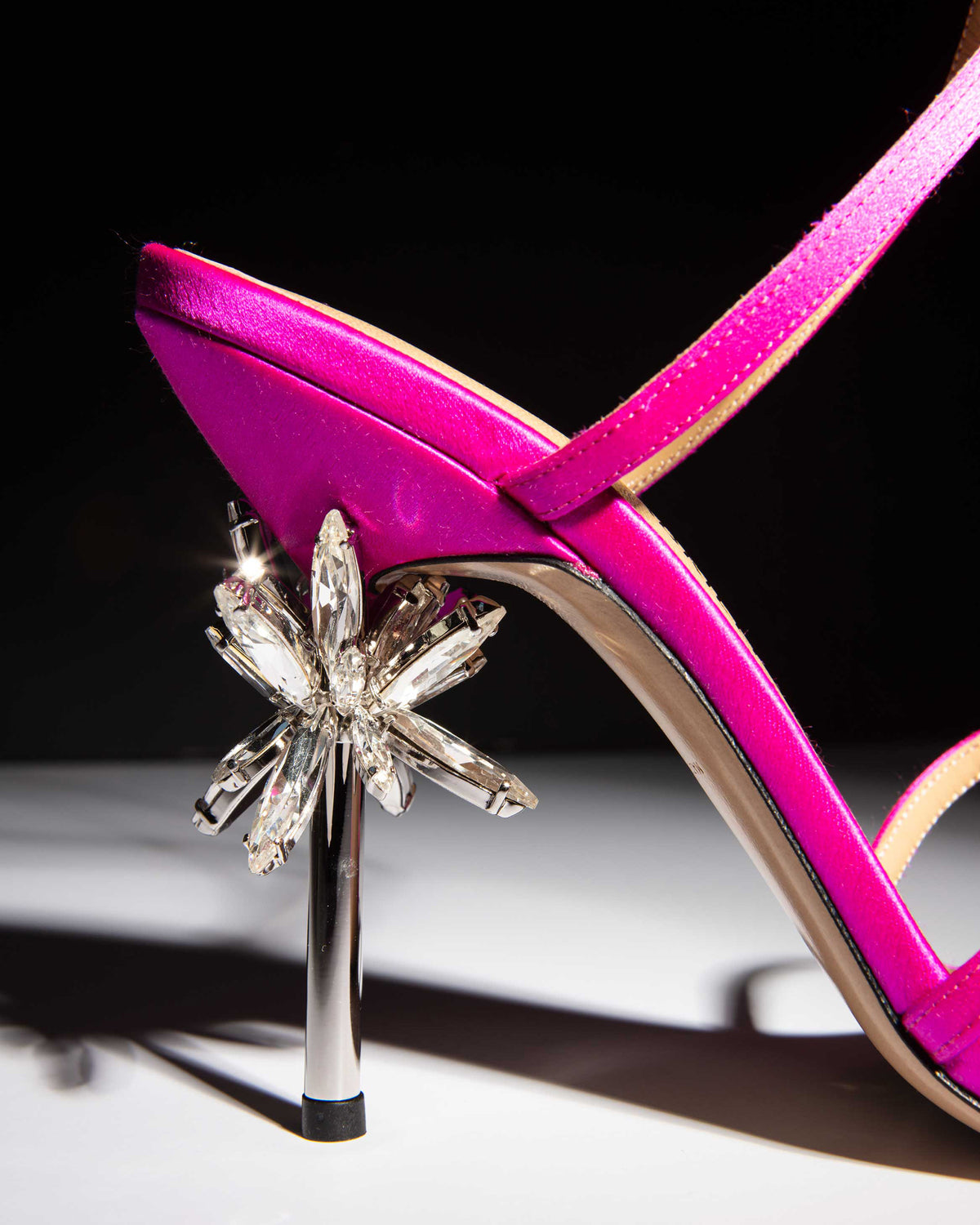 Sienna Supernova Crystal Satin Sandal