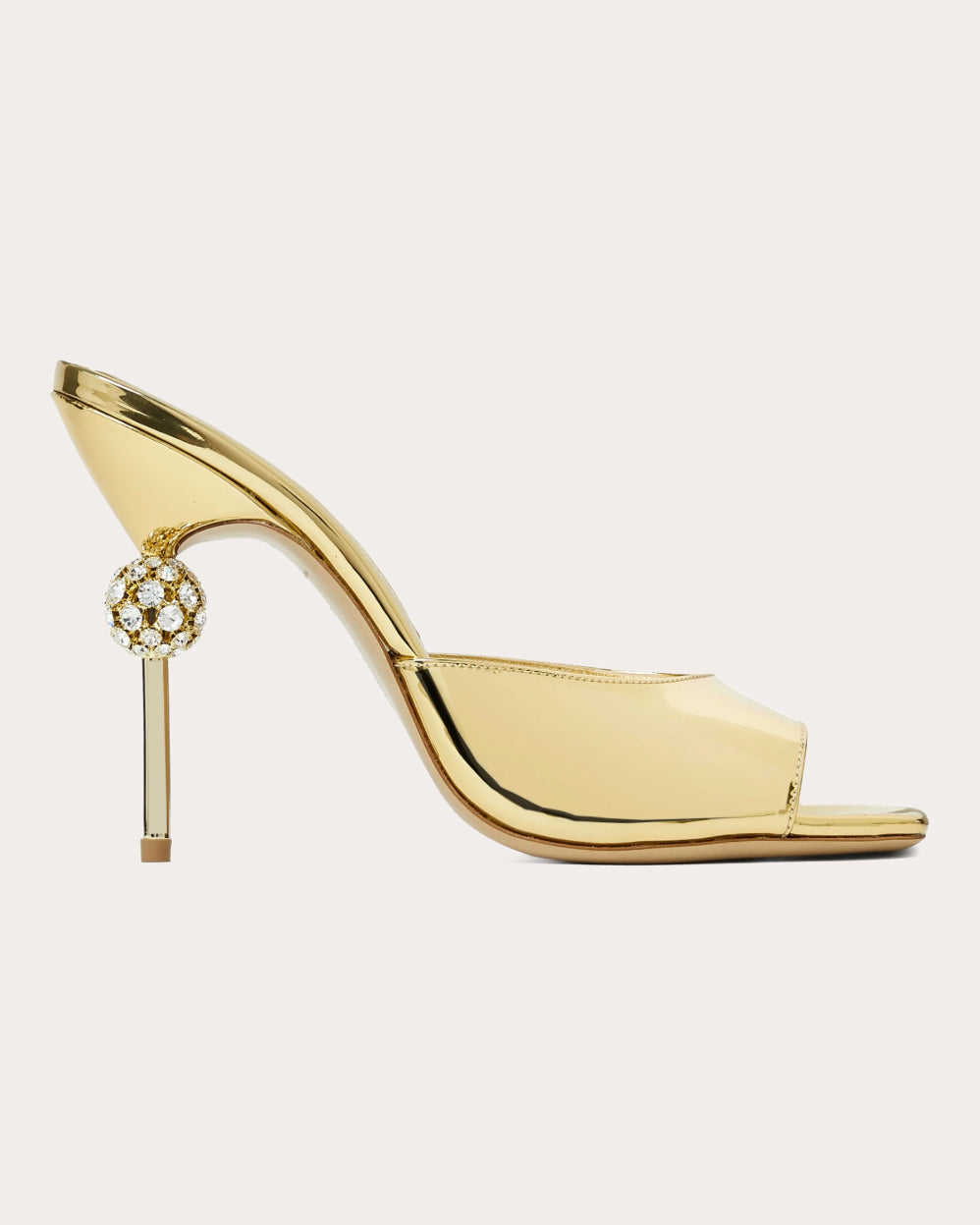 Viola 105 Crystal Mirrored Leather Mule