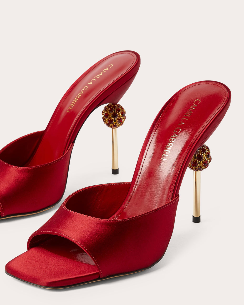 Viola 105 Crystal Satin Mule
