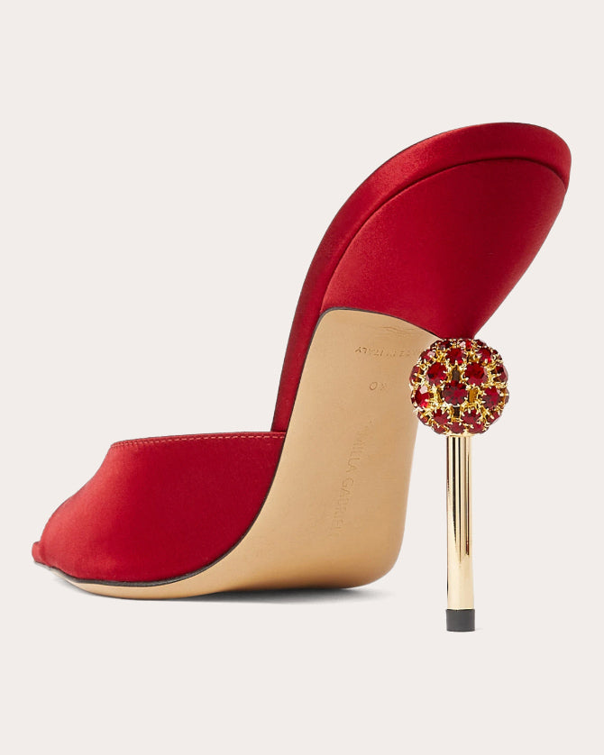 Viola 105 Crystal Satin Mule