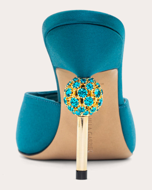 Viola 105 Crystal Satin Mule