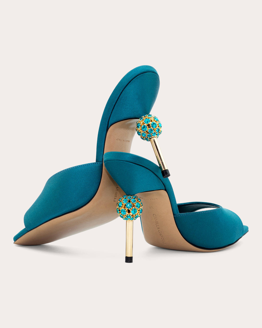 Viola 105 Crystal Satin Mule