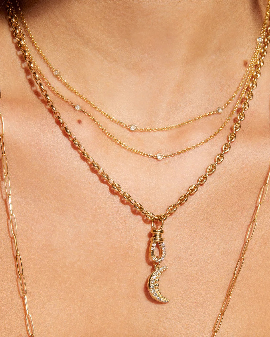 Diamond Pavé Swivel Connector