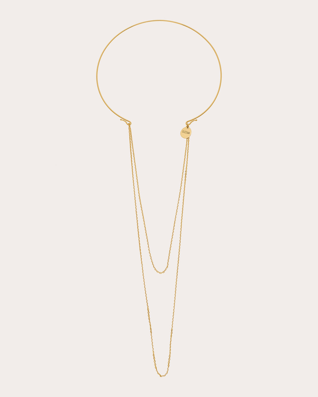 18k Gold Chain Transformer Collar Necklace