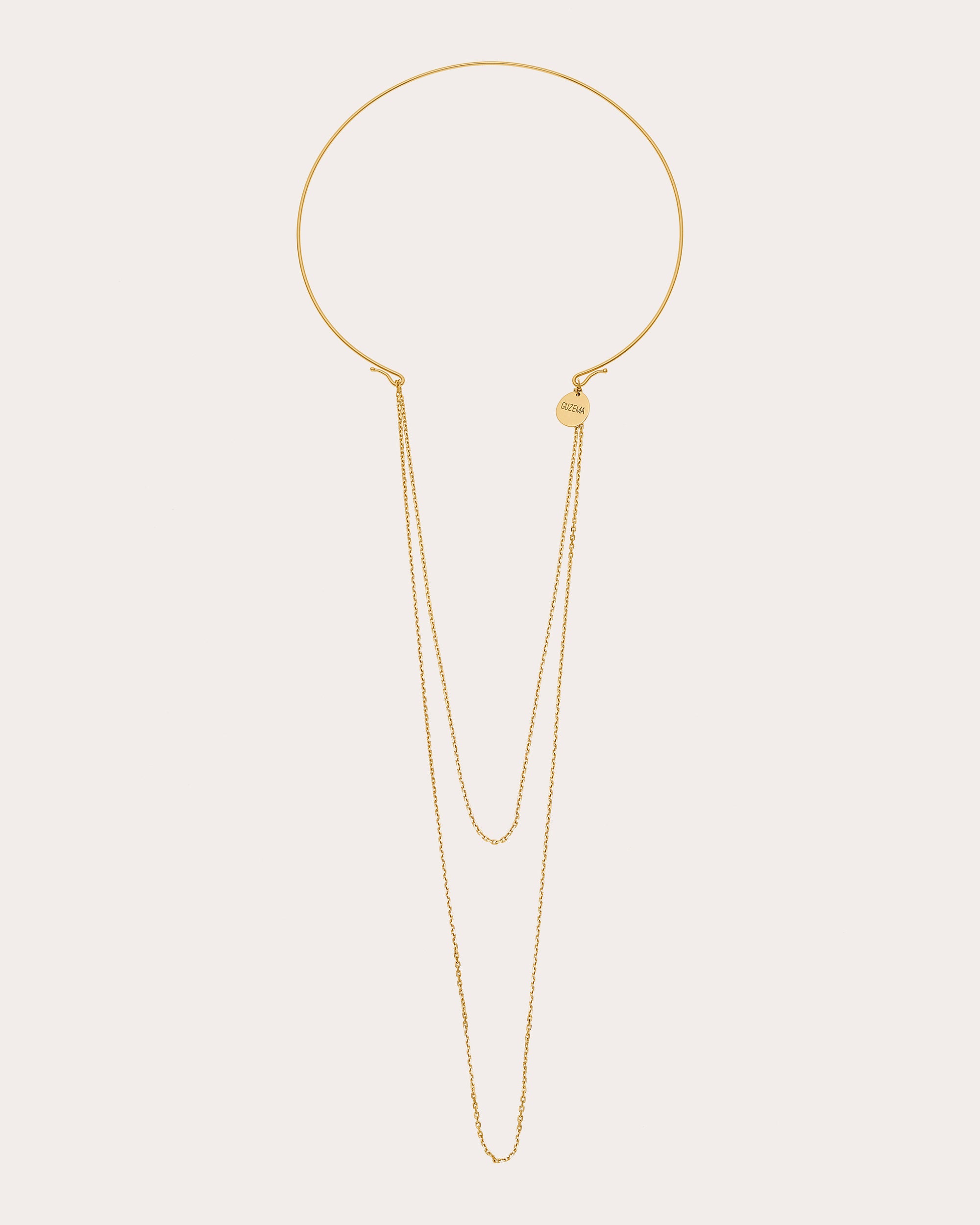 18k Gold Chain Transformer Collar Necklace