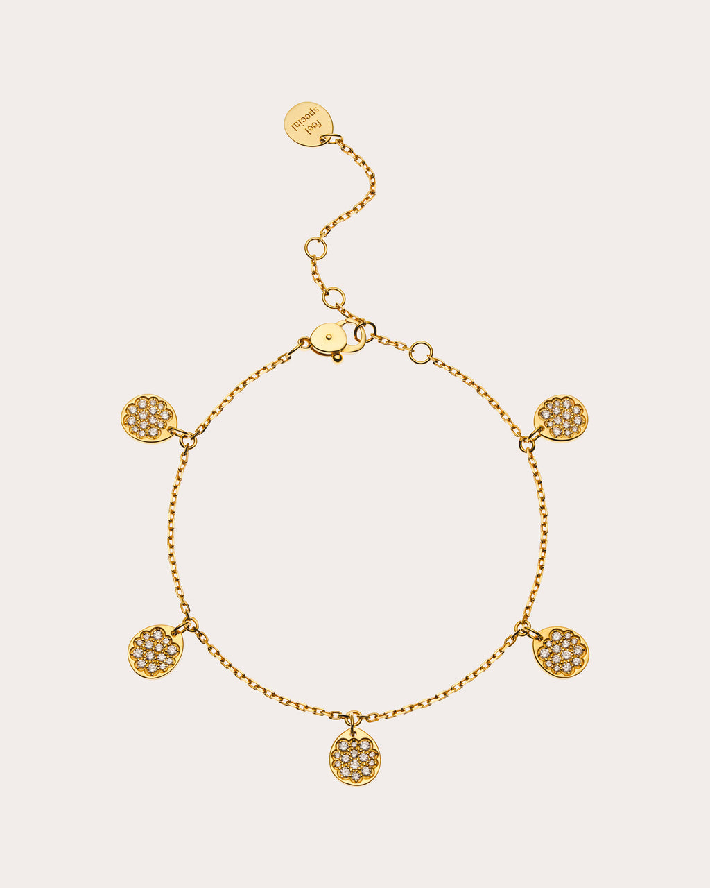 Diamond Flat Quintet Bracelet