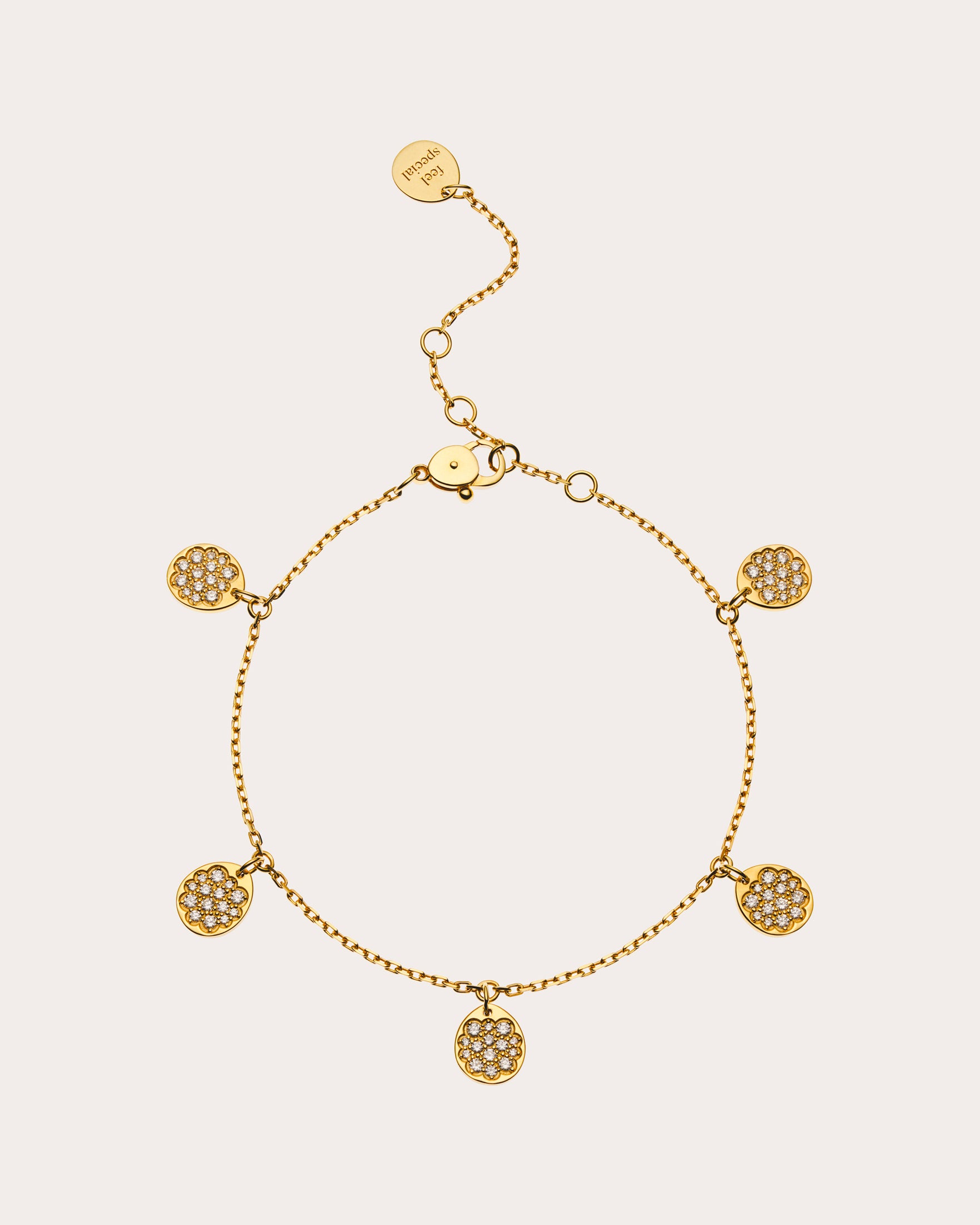 Diamond Flat Quintet Bracelet