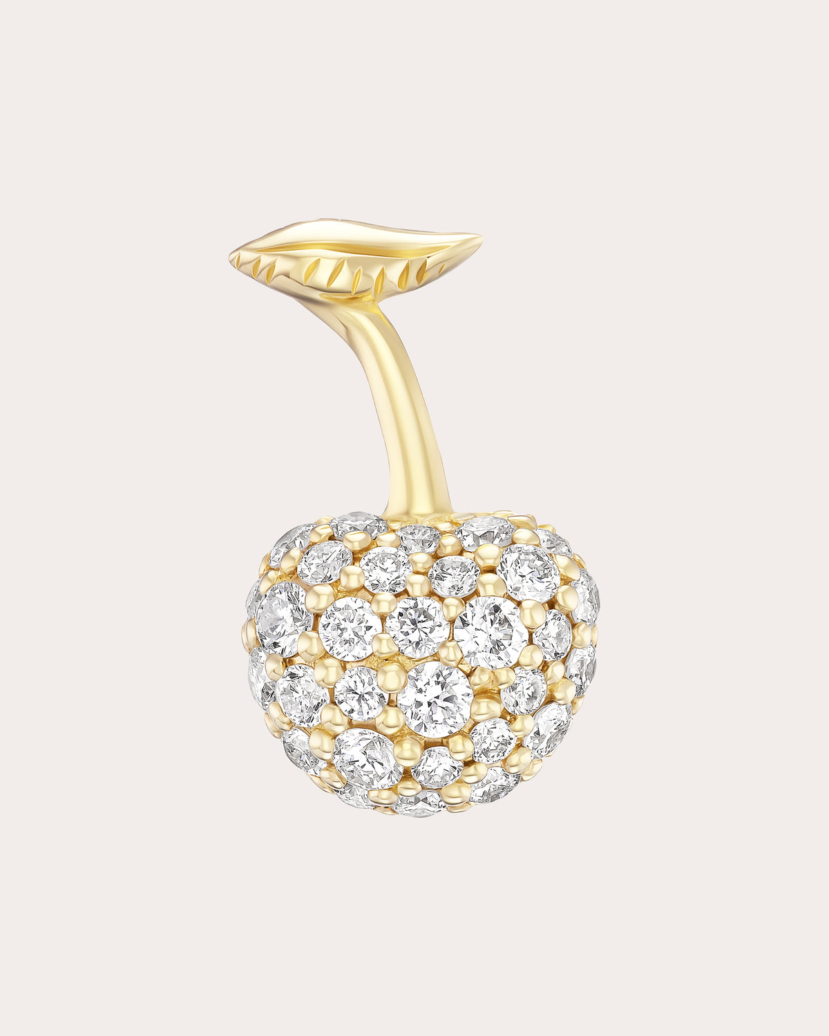 Diamond Cherry Stud Earring