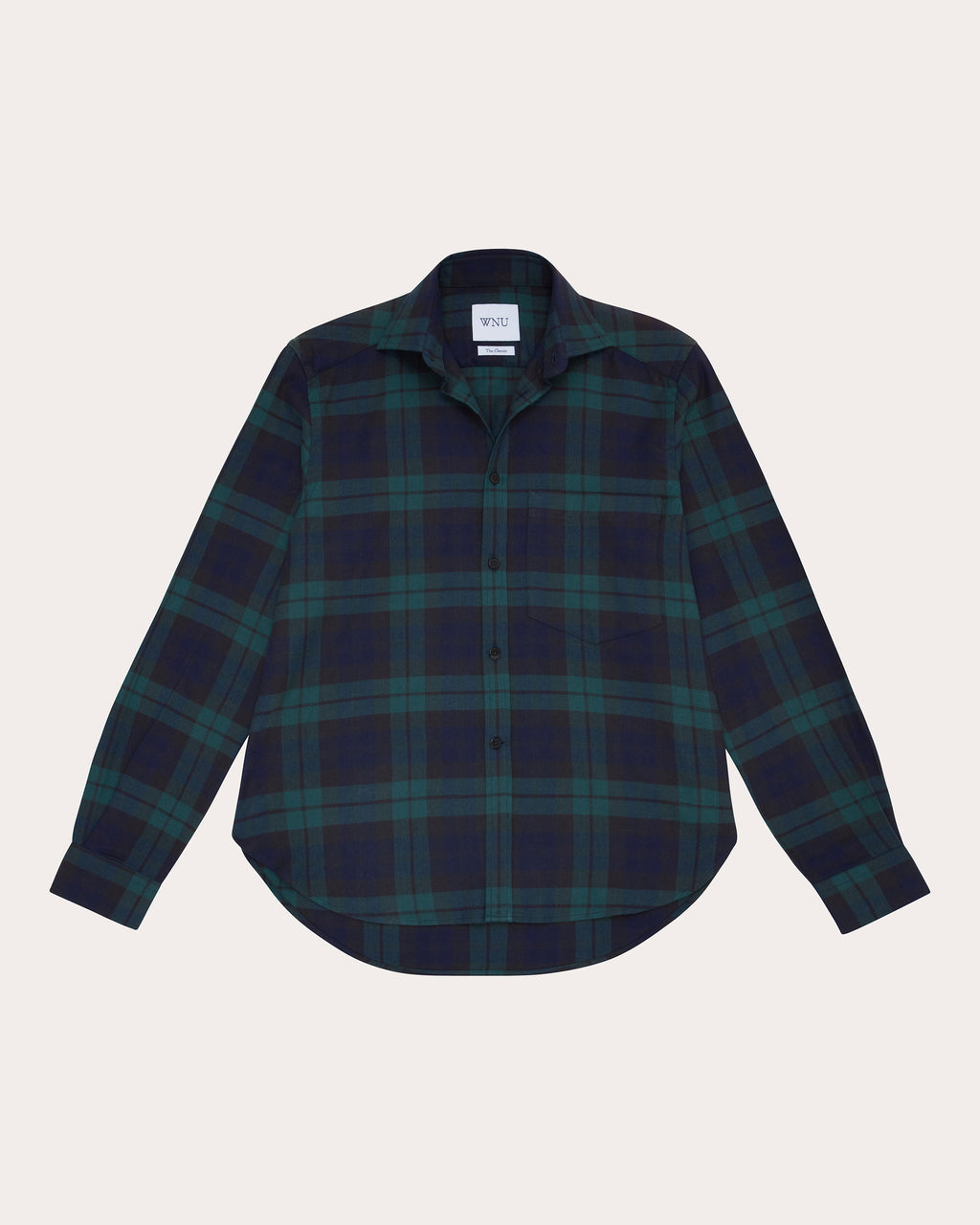 The Classic Brushed Plaid Cotton Wool Shirt