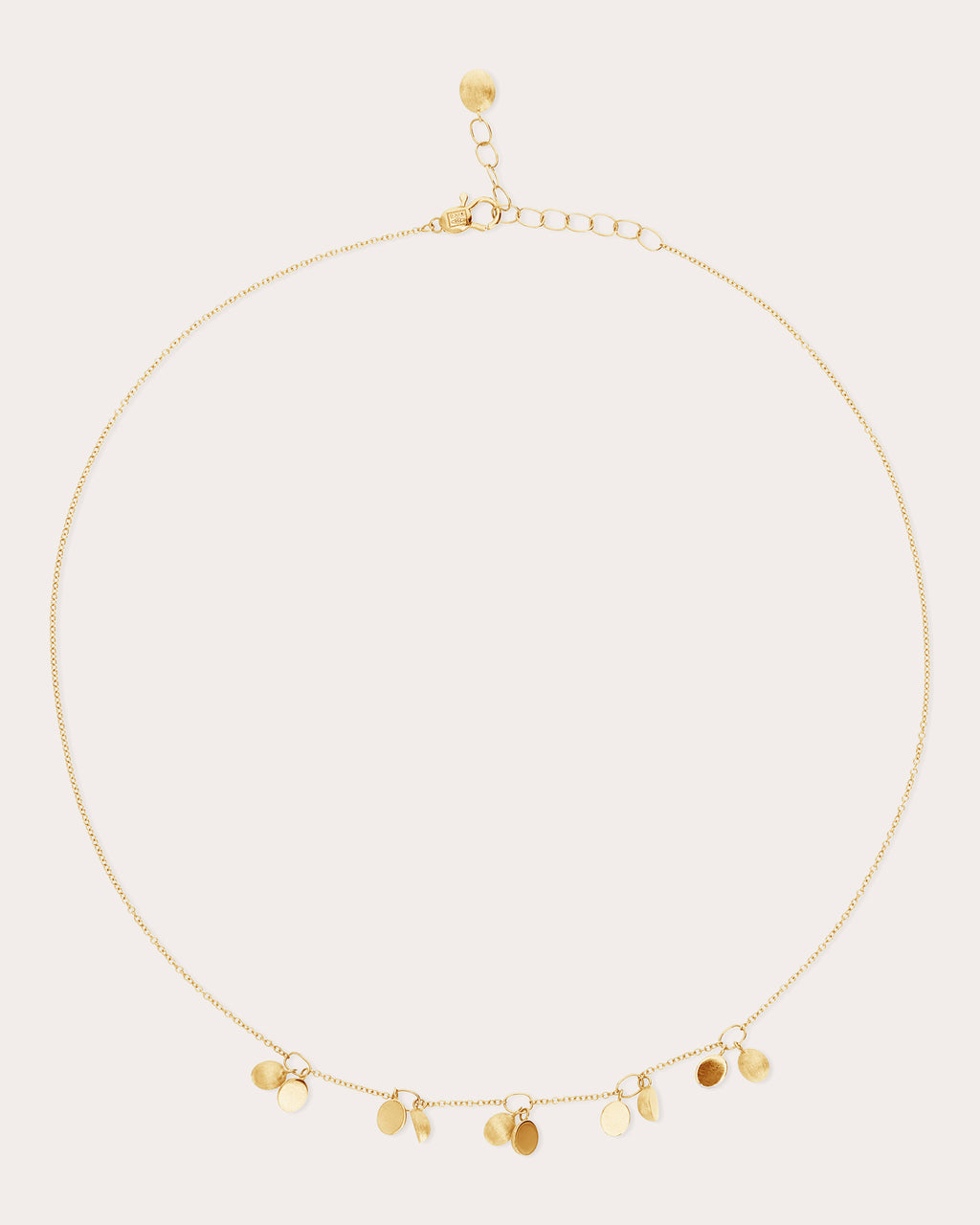 18k Gold Boule Doublet Sway Choker Necklace