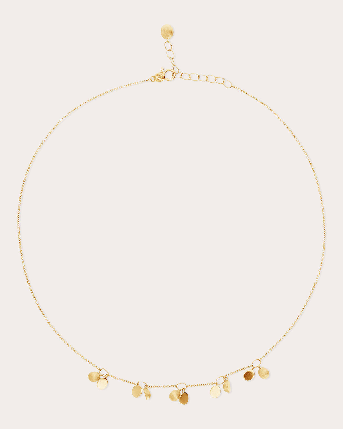 18k Gold Boule Doublet Sway Choker Necklace