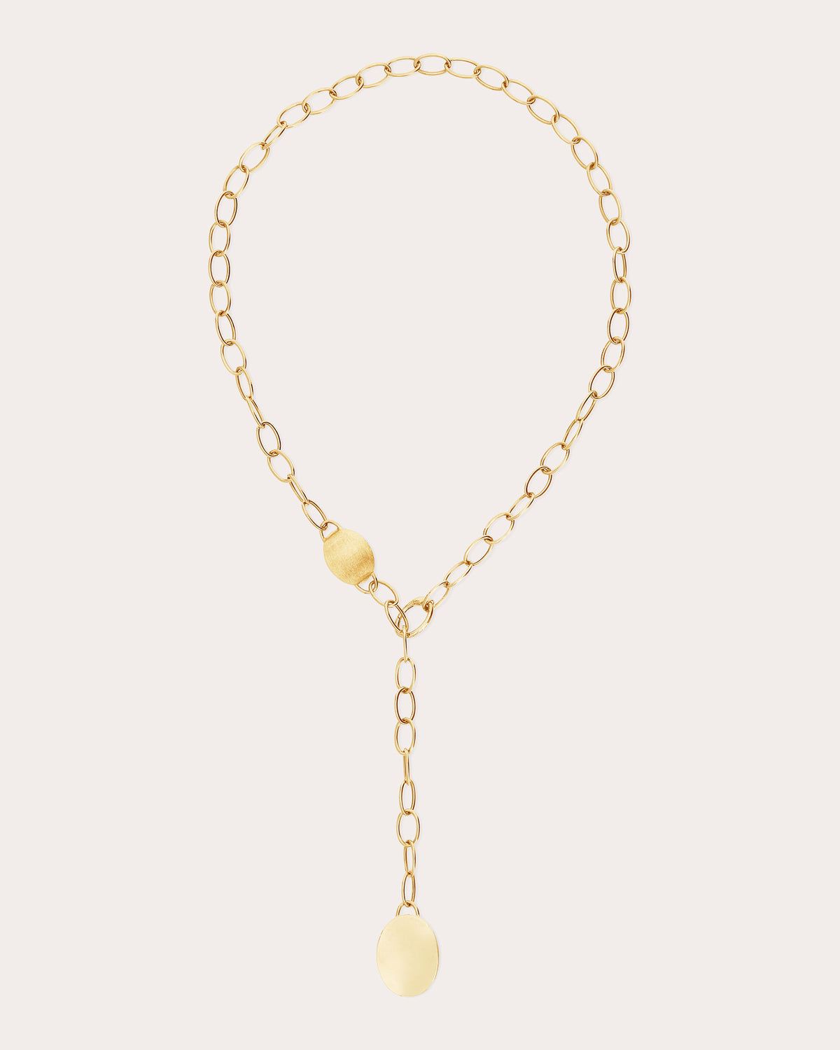 18k Gold Sway Lariat Necklace