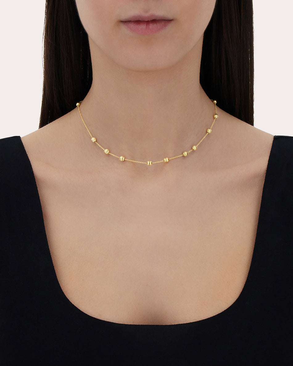 18k Gold Soffio Boules Necklace