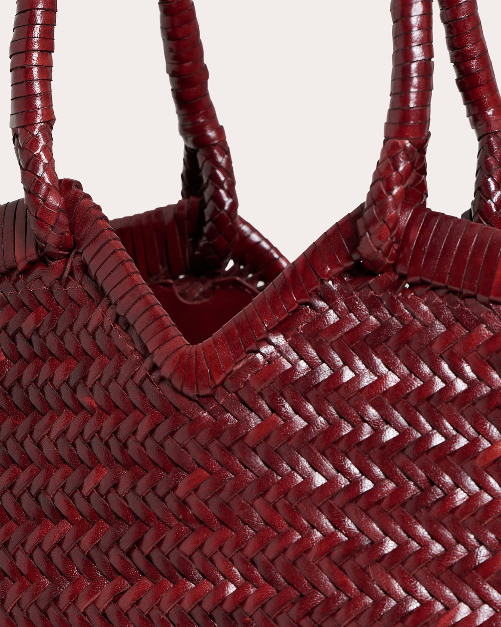 Crudelia Woven Leather Shoulder Bag