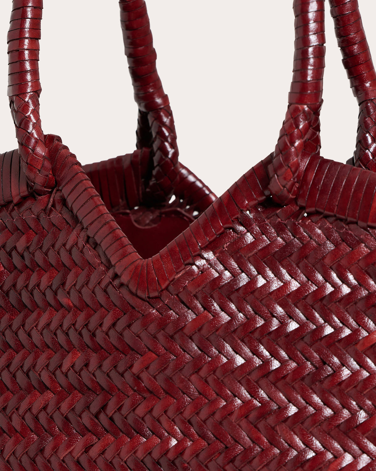 Crudelia Woven Leather Shoulder Bag