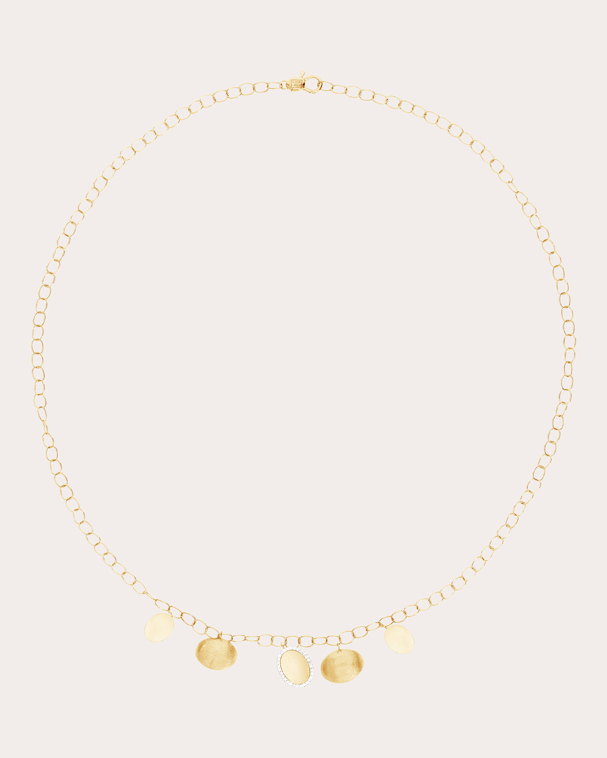 Diamond Boule Quintuple Sway Choker Necklace