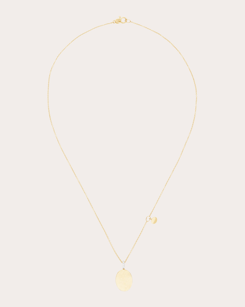 18k Gold Sway Pendant Necklace