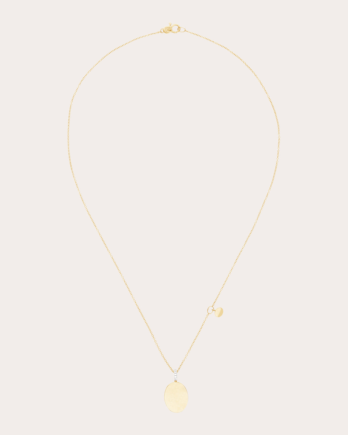 18k Gold Sway Pendant Necklace