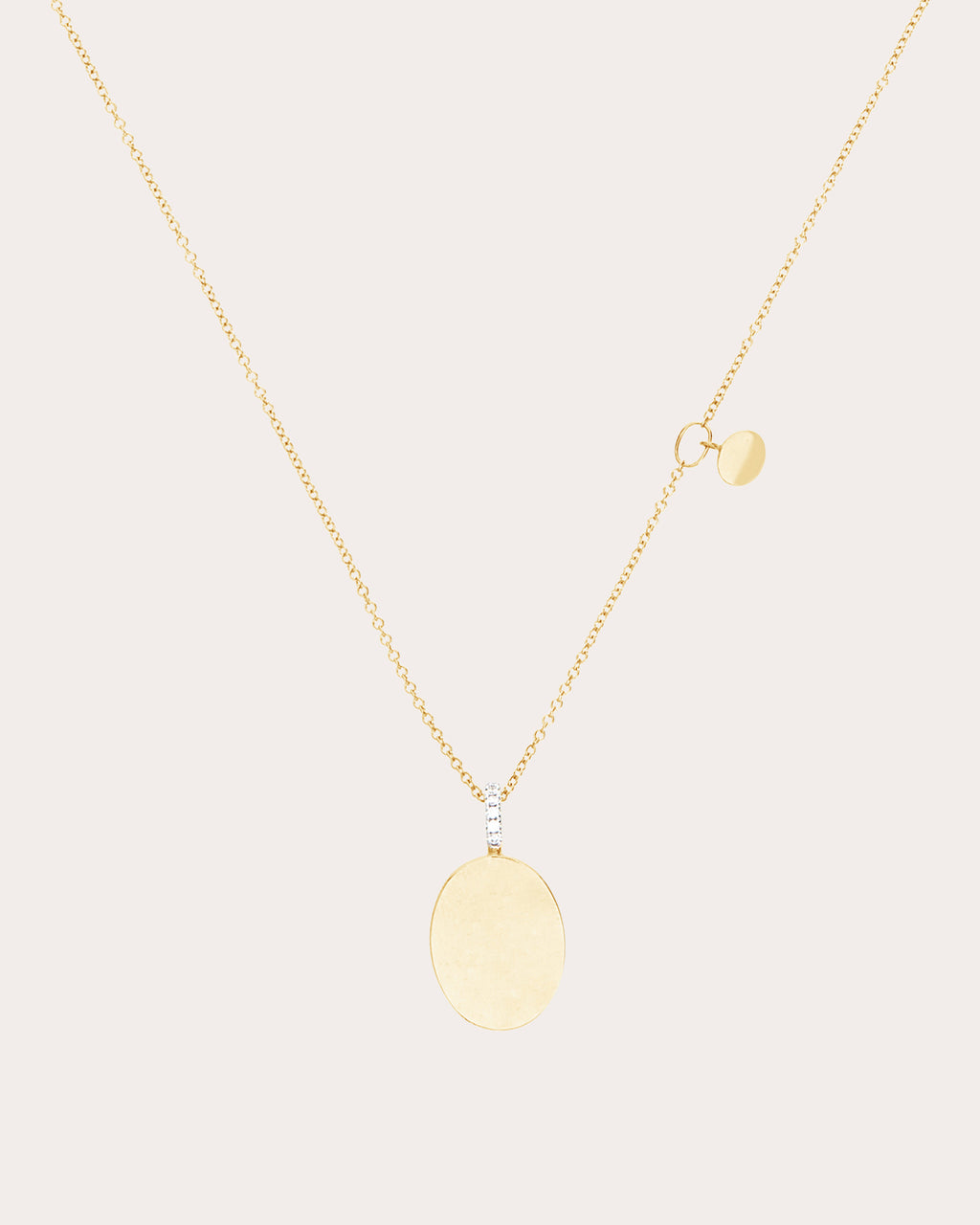 18k Gold Sway Pendant Necklace