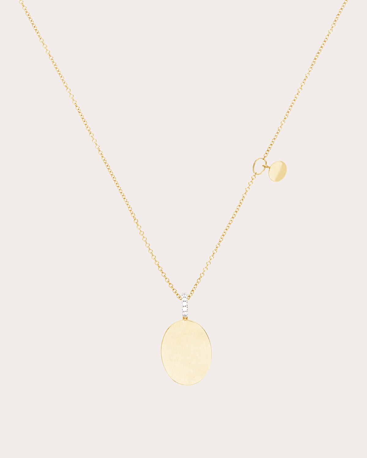 18k Gold Sway Pendant Necklace