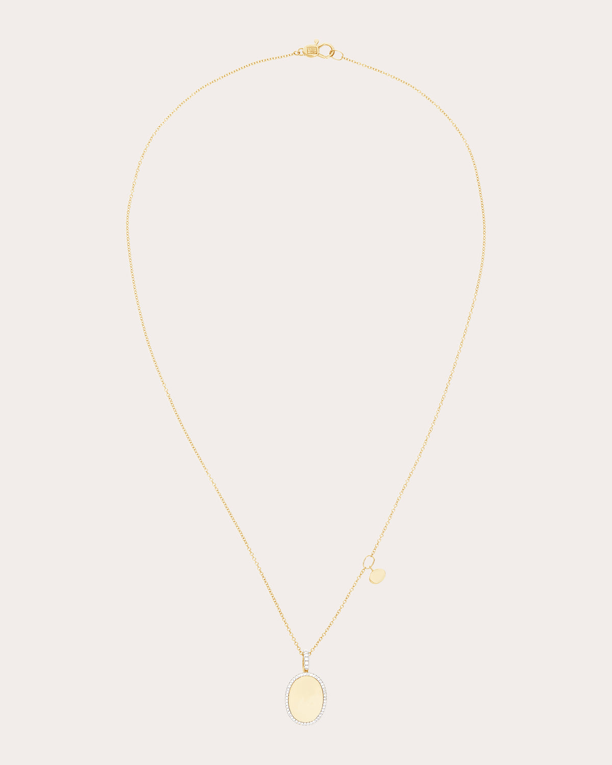 Diamond Halo Sway Pendant Necklace
