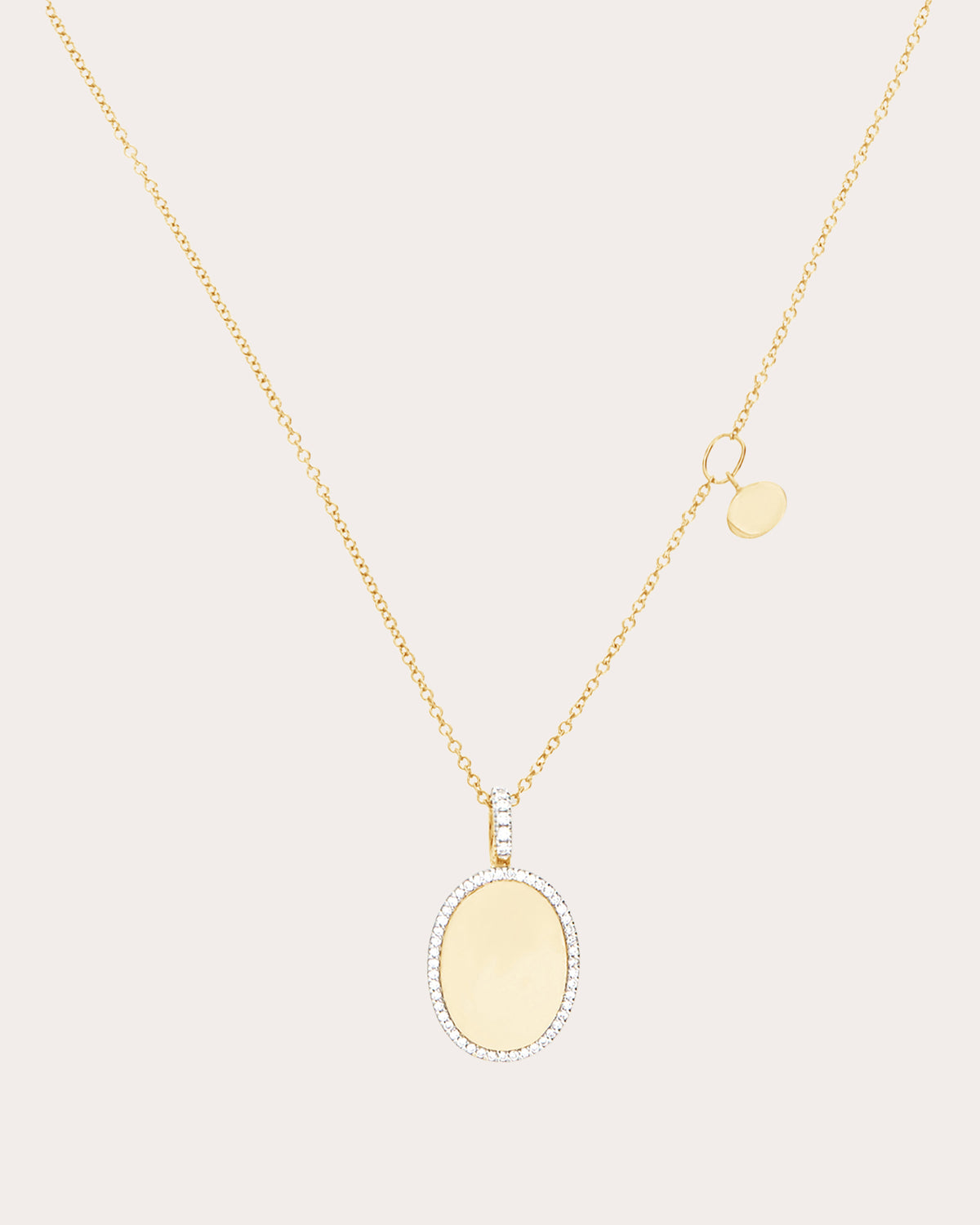 Diamond Halo Sway Pendant Necklace