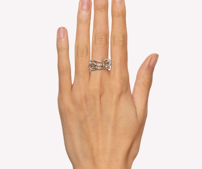 Diamond & 18k Gold Two-Tone Acacia Ring