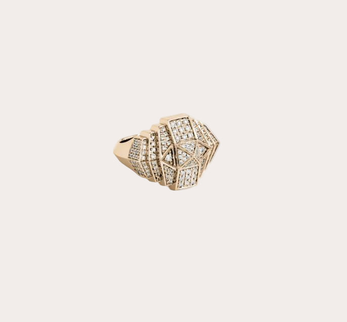 Mini Rockaway 18K Gold Diamond Ring