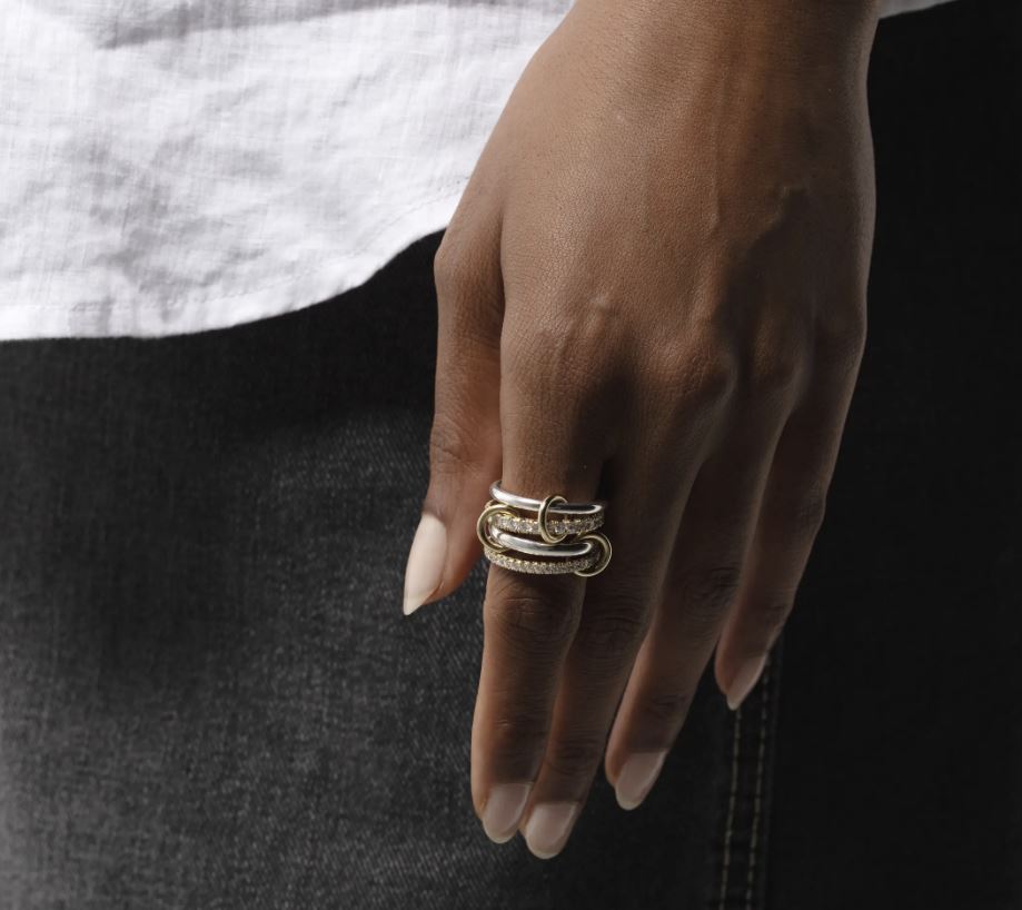 Diamond & 18k Gold Two-Tone Halley Ring