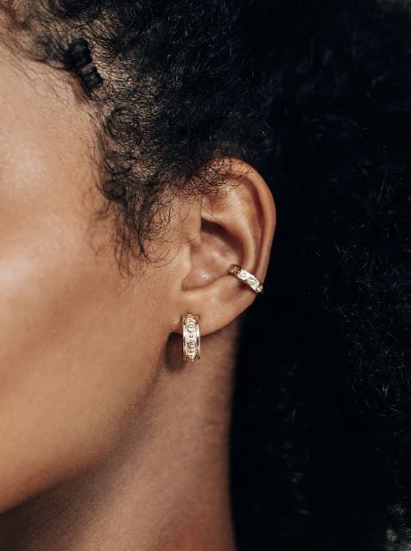 Diamond Méditerranée Joanna Wide Hoop Earrings