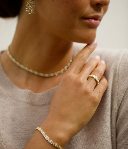 Bebe 18K Gold Diamond Earrings