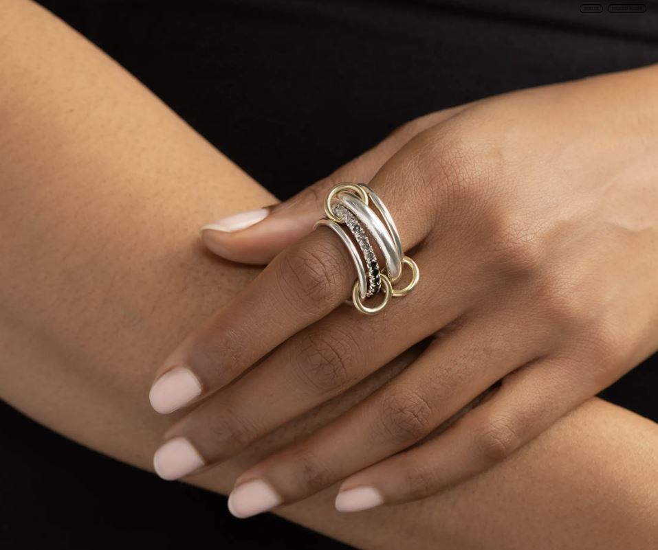 Black Diamond & 18k Gold Janssen Noir Ombré Ring