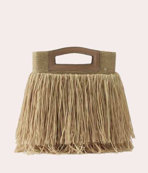 Bailey Fringed Raffia Fringe Handbag