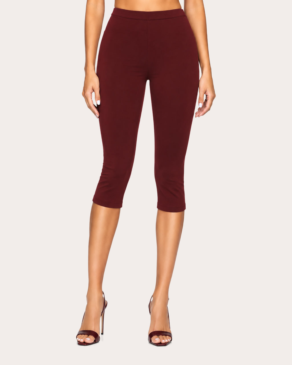 Shreya Crepe de Chine Capri Pants