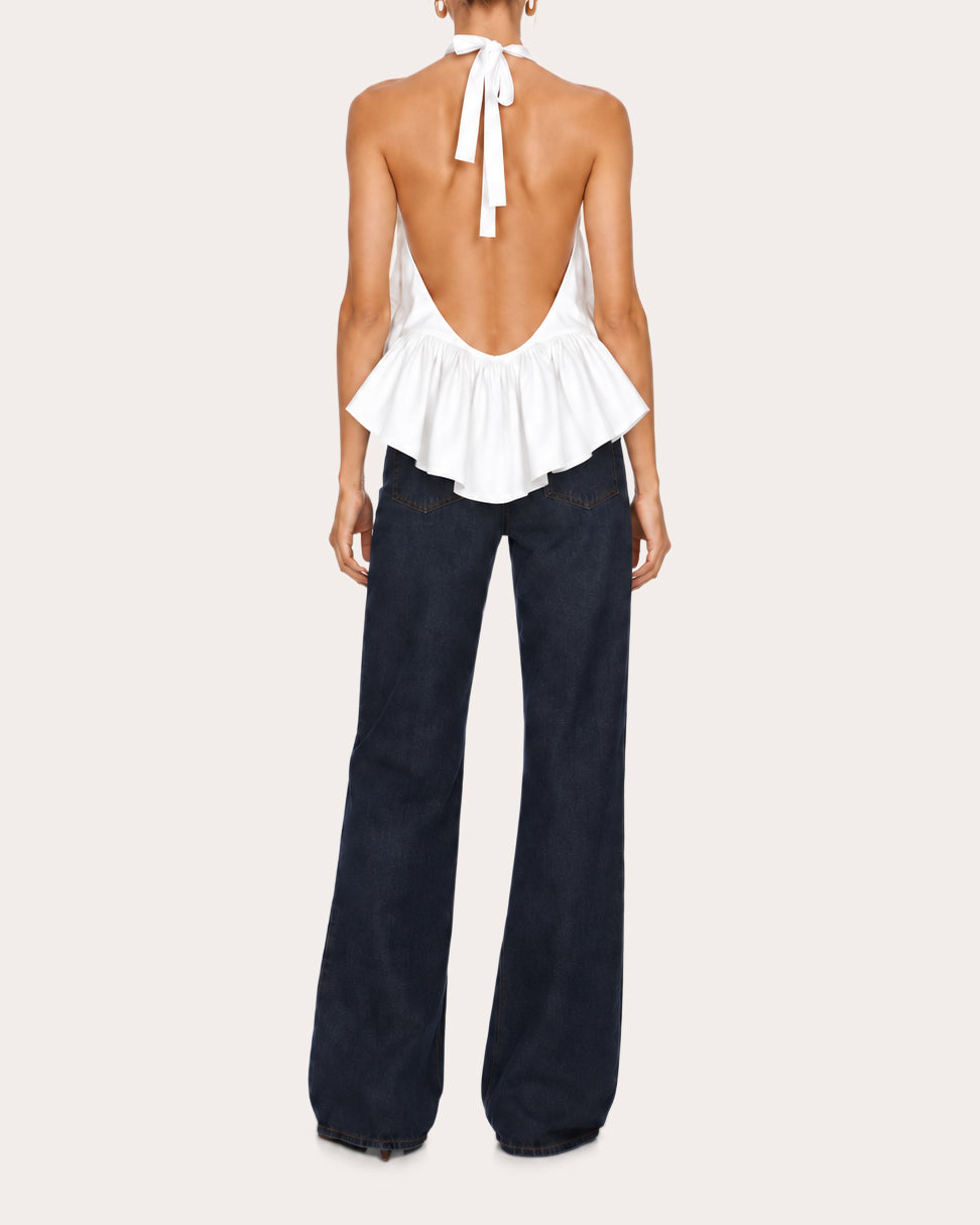 Winston Poplin High-Low Halter Top