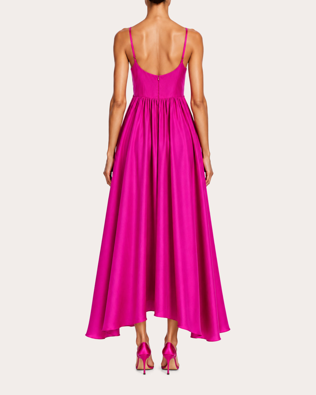 Rachel Raw Silk Midi Dress