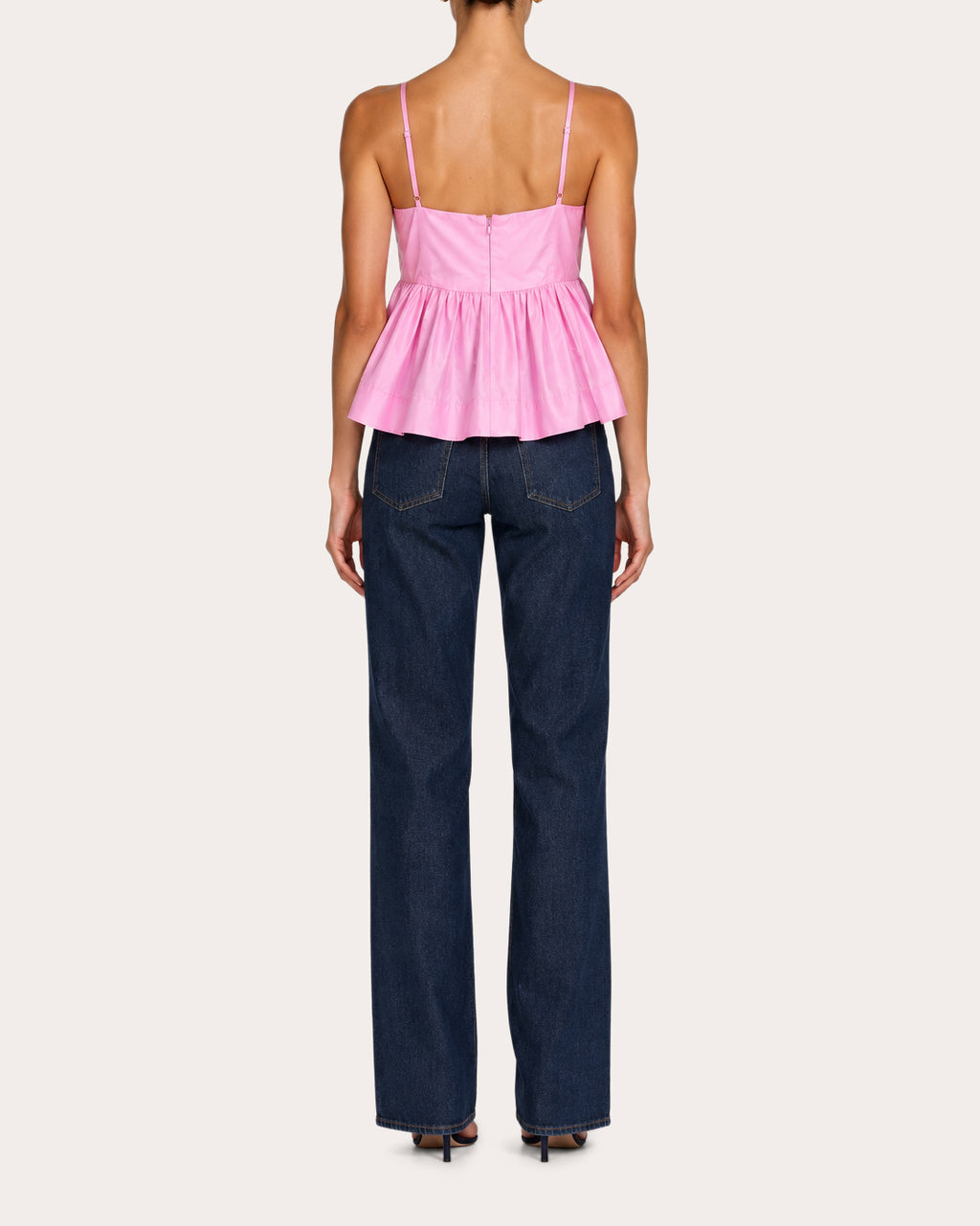 Rachel Taffeta Empire-Waist Top