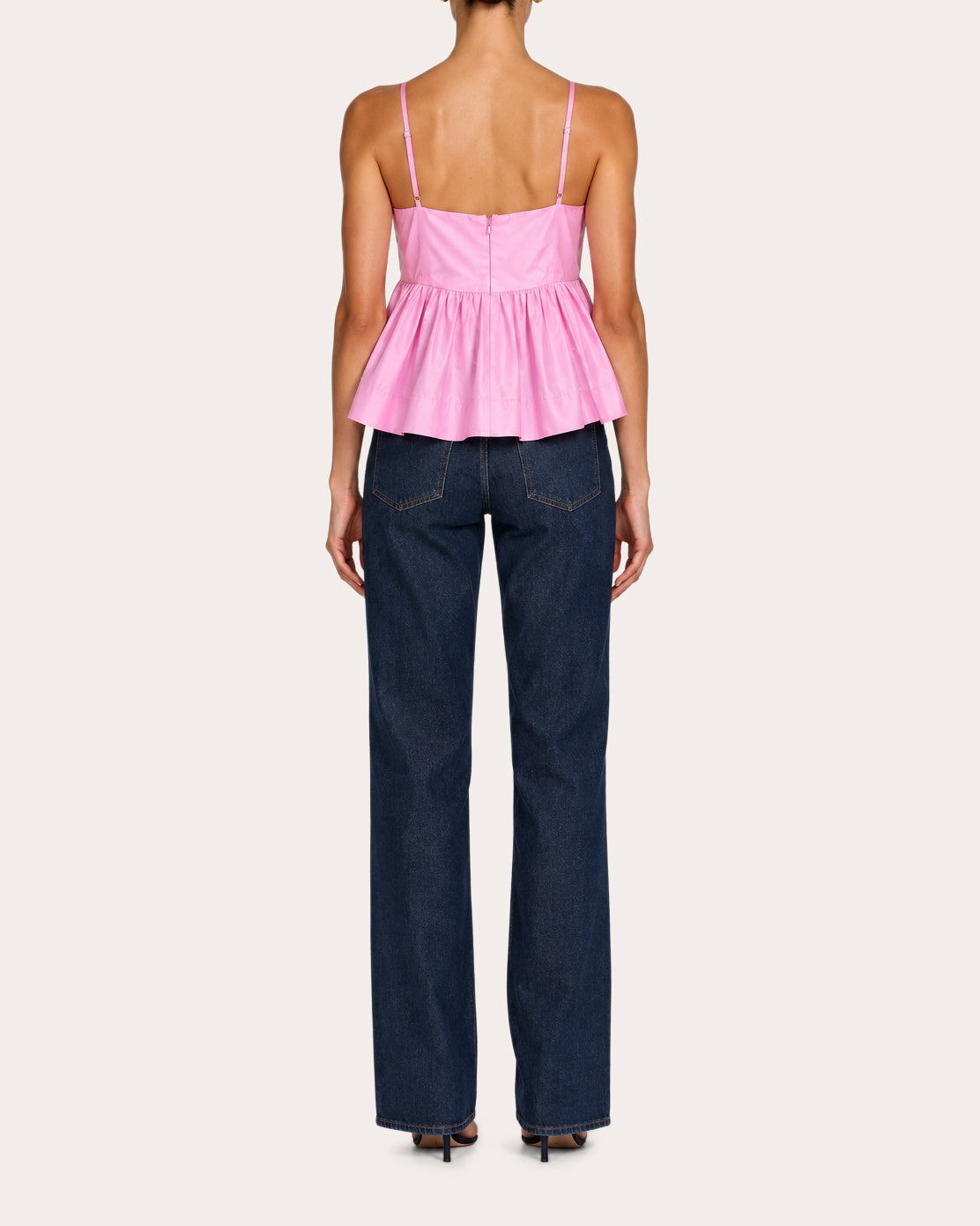 Rachel Taffeta Empire-Waist Top