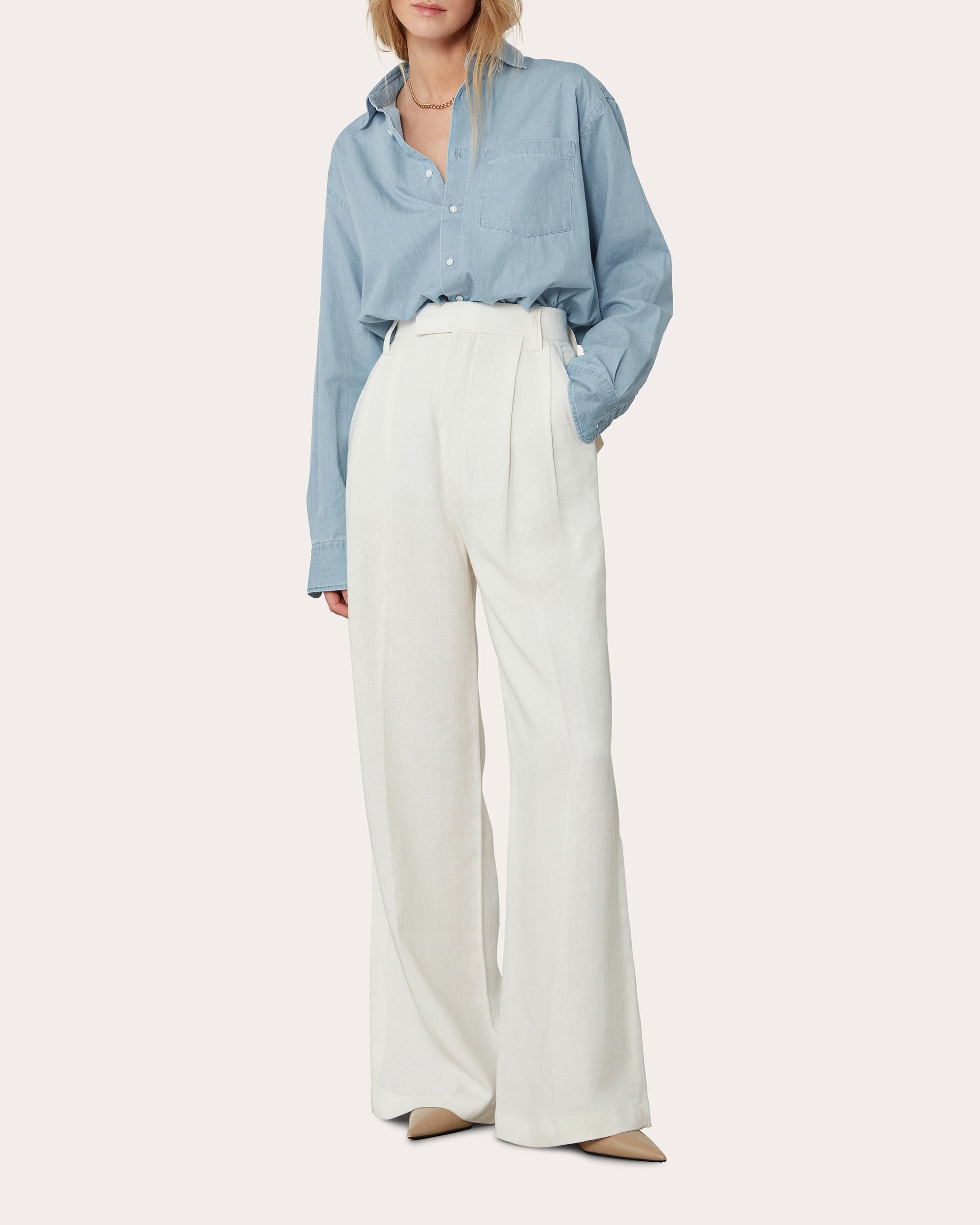 The Oversized Chambray Shirt