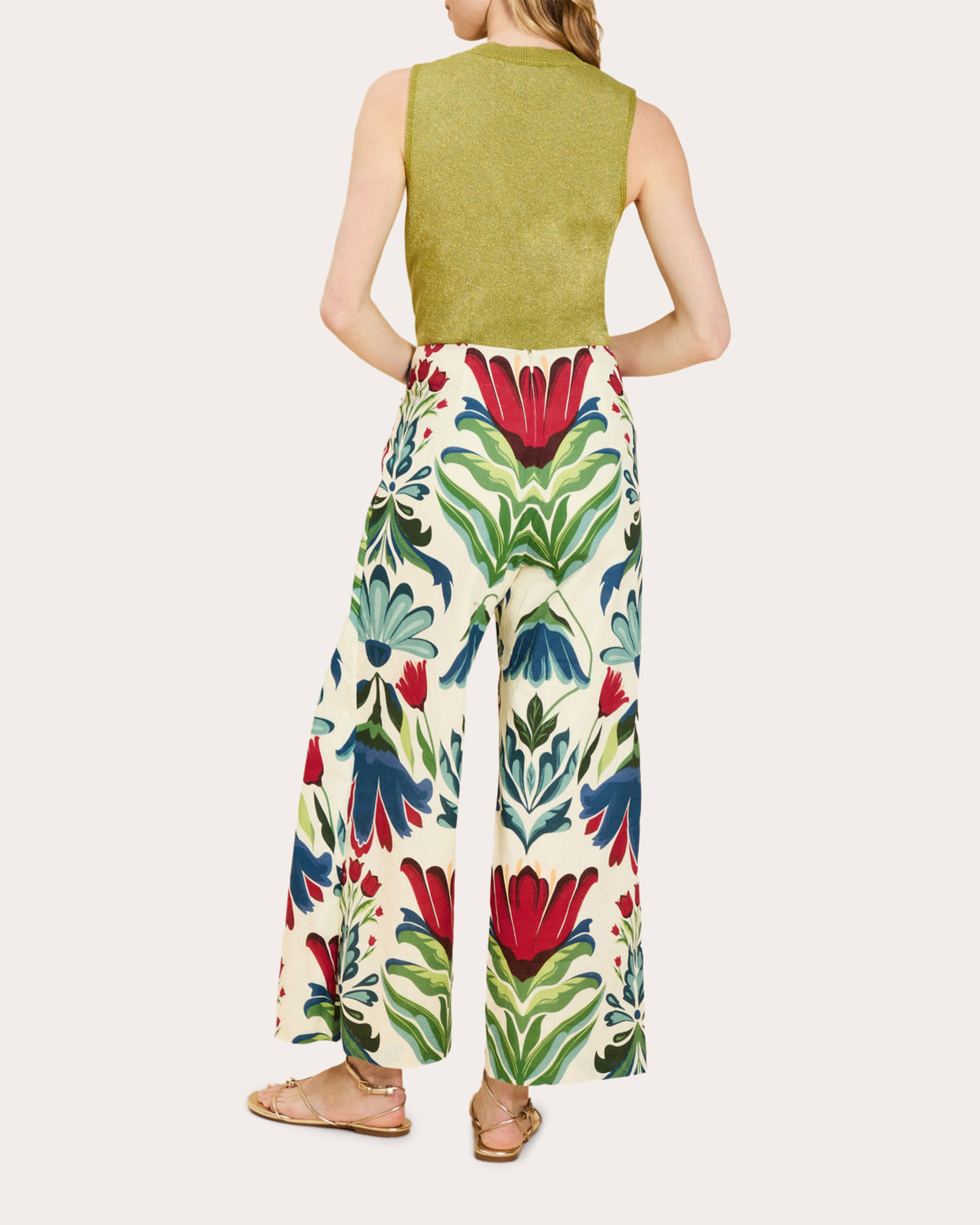 Chloe Floral Buckle Wrap Pants